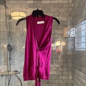By Malene Birger Fuchsia Sleeveless sweater vest